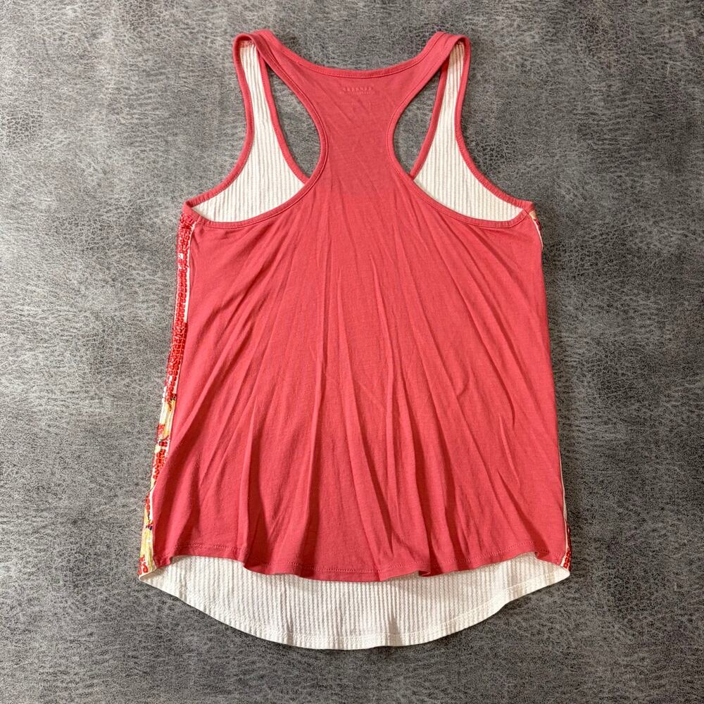 Express Coral Floral Sequin Tank Top - Picture 5 of 6